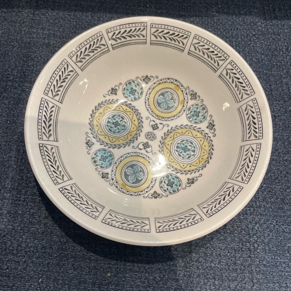 Vintage Ironstone Broadhurst Handpainted Decorative Bowl